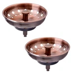 Kone Copper Kitchen Sink Strainer Basket, 2 Pcs Pack, Antique. Fixed Price $26.44.