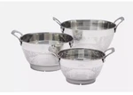Miu Stainless Steel Colanders, Set Of 3. Fixed Price $39.97.