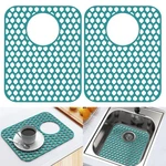 2 Pack Silicone Sink Protector For Kitchen Bathroom, 13.58" X 11.6" Heat.... Fixed Price $24.93.