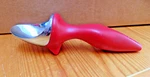 Tovolo Candy Apple Red Handle Ice Cream Scoop Tilt Up Non Slip Grip. Fixed Price $10.99.