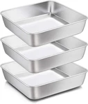 X 8-INCH Baking Pan, E-far Square Cake Brownie Pans Stainless Steel. Fixed Price $49.99.