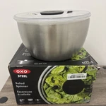 Oxo Steel Stainless Salad Spinner New With Small Imperfection See Pics. Fixed Price $44.95.