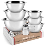Eatex Stainless Steel Mixing - Of 6 Sets For. Fixed Price $46.42.