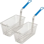Deep Fryer Basket 2-PACK Commercial W/ Handle 13.25" X 6.5" 5.9". Fixed Price $64.37.