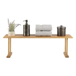 Bamboo Sink Shelf Countertop Organizer Kitchen Storage 30X9.25X6.25 Bathroom. Fixed Price $46.99.