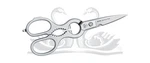 Due Cigni Kitchen Shears 21CM (8.27") Stainless Steel Multi-purpose New. Fixed Price $85.99.