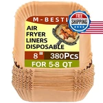 M-bestl 380 Pcs Air Fryer Liners Disposable Food Grade Parchment Paper Oil-proof. Fixed Price $37.77.