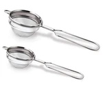 Stainless Steel Set Of 2 Classic Wire Handle Tea Strainer Home Kitchen Multiuse. Fixed Price $20.75.