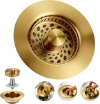 Kitchen Sink Drain Strainer: Stainless Steel 3 1 Stopper With Anti-clogg. Fixed Price $30.92.