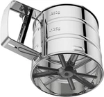 Flour Sifter 3 Cup For Baking Crank With Professional Fine Mesh One Hand Press. Fixed Price $10.49.