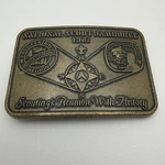 Bsa 1981 National Scout Jamboree Commemorative Metal Belt Buckle Cen Reg QBB-1. Fixed Price $16.00.