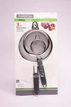 Tramontina Stainless Steel Mesh Strainer With Silicone Grip, 3 Pk.. Fixed Price $14.99.