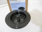 "new" Box Kingston Rubbed Bronze Basket Strainer 3 1/2" Opening. Fixed Price $36.00.