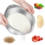Giuoiduorice Washer Strainer Bowl 4-IN-1 Washing For Quinoa, Stainless.... Fixed Price $26.37.