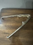 Vintage Metal Nut & Shell Cracker Pliers Tool, Manual, Made Italy, Silver. Fixed Price $20.00.