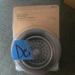 Monogram Brass Kitchen Sink Basket Strainer 3-1/2" Solid MB171SS Stainless. Fixed Price $7.25.