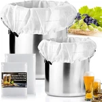 2 Pack Reusable Bags Extra Large Fine Mesh Strainer Home Brewing. Fixed Price $8.67.