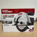 Hyper Tough 12AMP Corded 7-1/4" Circular Saw W/ Steel Plate Shoe Blade Rip Fence. Fixed Price $35.99.