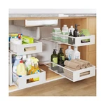 Under Sink Organizer, 2-TIER Dual Pull Out Cabinet Drawer... Fast Ship. Fixed Price $61.53.
