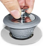 Bathtub Drain Stopper, Sink Update Grey. Fixed Price $10.49.