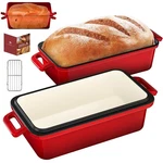 Tydanix 9X5 Enameled Cast Iron Loaf Pan With Lid Bread For Sourdough, Cake. Fixed Price $76.76.