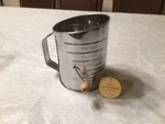 Mrs. Anderson Baking Hand Crank Flour Icing Sugar Sifter 5 Cup Open Box. Fixed Price $24.99.