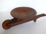Vintage Woodcraftery Wooden Wheelbarrow Nut Candy Fruit Bowl Farmhouse Cor. Fixed Price $19.99.