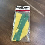 Royal Flat Yellow Lemon Wraps With Green Ribbons, Package Of 8. Fixed Price $9.99.