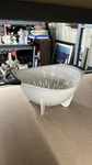 Oxo Good Grips 3 Qt Plastic Colander White Strainer Black Handles. Fixed Price $26.83.