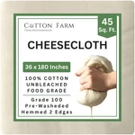Cotton Farm Grade 100 Premium Cheese Cloths - Precision Straining & More; 45 .... Fixed Price $22.15.