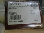 Rohl 735STN Manual 3-1/2" Basket Strainer Waste Satin Nickel. Fixed Price $109.00.