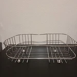 Rinse Basket For Right-hand Sinks, Stainless Steel Item #3368. Fixed Price $49.99.