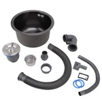 Kitchen Sink Undermount Stainless Steel Single Bowl, Mini Round .... Fixed Price $160.37.