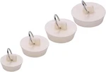 Drain Stoppers, 4 Pieces Sink Plug Rubber Kitchen White. Fixed Price $11.99.