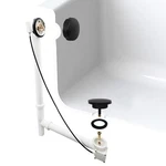 Westbrass A50P27TLE-62 27" Cable Drive Bath Drain Trim Kit With Rotary Overflow. Fixed Price $85.78.