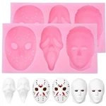2 Pcs Halloween Skull 3-CAVITY Fondant Candy Chocolate Molds 3D Edible Decor. Fixed Price $30.49.