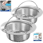 Mesh Sink Strainer Stainless Steel Kitchen Drain Basket Dishwasher Safe 2 Pack. Fixed Price $19.50.