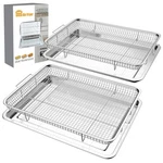 Donguli Air Fryer Basket Oven - 2 Set Large And Tray Stainle.... Fixed Price $41.19.