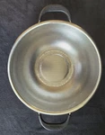 Oneida Colander Stainless Steel Strainer 11 Diameter Footed With Rubber Handles. Fixed Price $12.99.