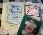 4 Packs Cross Stitch Fabric Regency, Vf 3900 Irregular, Charles Craft & Unknown. Fixed Price $10.00.