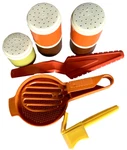 Lot Of 8 Tupperware Gadgets (5) Spice W/ 4 Lids Sifter New Pie Server Butterer. Fixed Price $14.99.