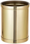 Kraftware Mylar Round Waste Basket, 11", Polished Brass Color. Fixed Price $44.92.