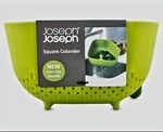Joseph Square Colander Easy Pour Corners Green To 100C Dishwasher Safe. Fixed Price $9.99.