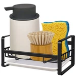 Vanten Kitchen Sink Caddy Sponge Holder Organizer, Tray Matte Black. Fixed Price $15.11.