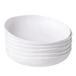 Zarocrus Melamine Pasta Bowl Set, Of 6, Large 9'' And 40 Inches, White. Fixed Price $44.76.