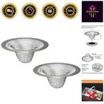 Stainless Steel Strainer - 2PCS Ideal For Smooth Drainage. Fixed Price $10.99.