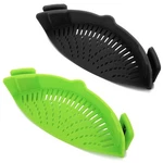 2 Pcs Clip-on (gray Pack) Silicone Pot Strainer, Ideal For Pasta, Mea. Fixed Price $9.99.