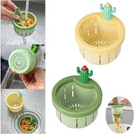 Cactus Kitchen Sink Drain Strainer Filter Self-cleaning Automatic Dumping Basket. Fixed Price $12.99.