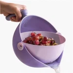 2-1 Kitchen Colander Rotating Washing Basket With Handle -home & Food St. Fixed Price $25.48.