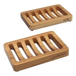 Slotted Soap Dish Pack Teak By Htb, Kitchen Wooden Sponge Holder, 2PCS. Fixed Price $17.30.
